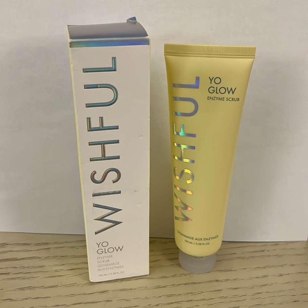 Brand new Wishful Yo Glow enzyme scrub